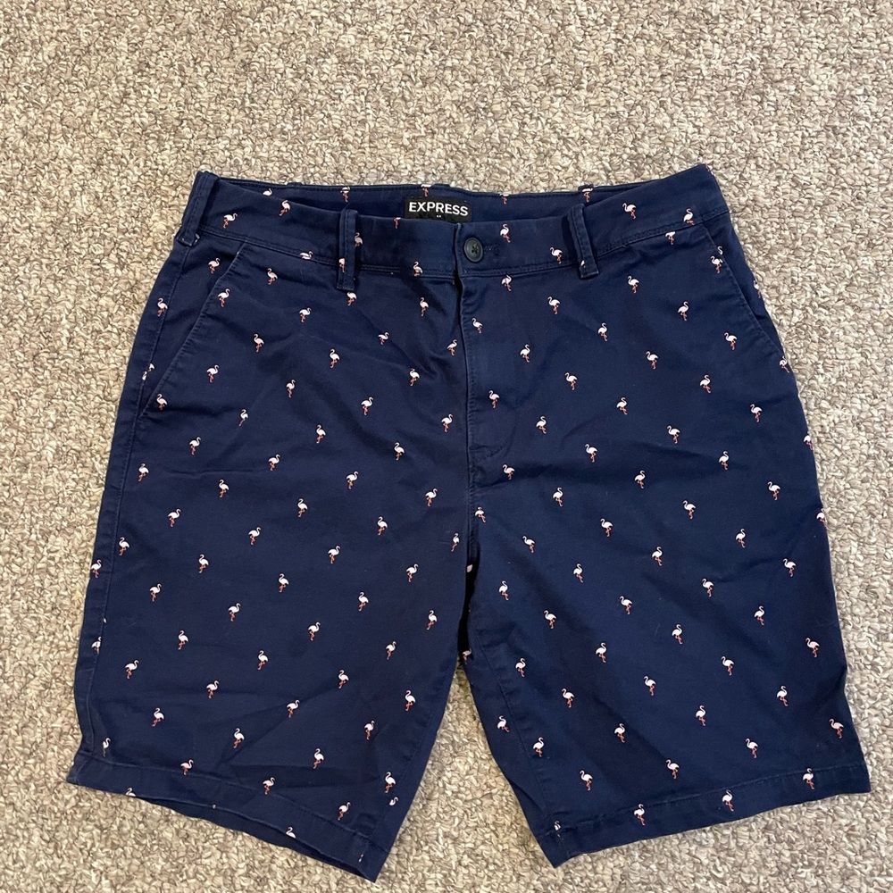 Express Mens flamingo shorts size 31